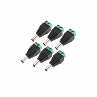 Conector DC Macho IRM-12116 | Terminal de Tornillo para Cámaras y Equipos 12V